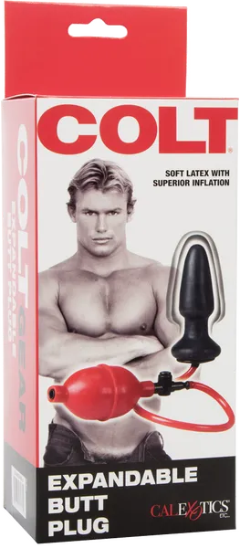Anal COLT Expandable Butt Plug BlackRed California Exotic Novelties