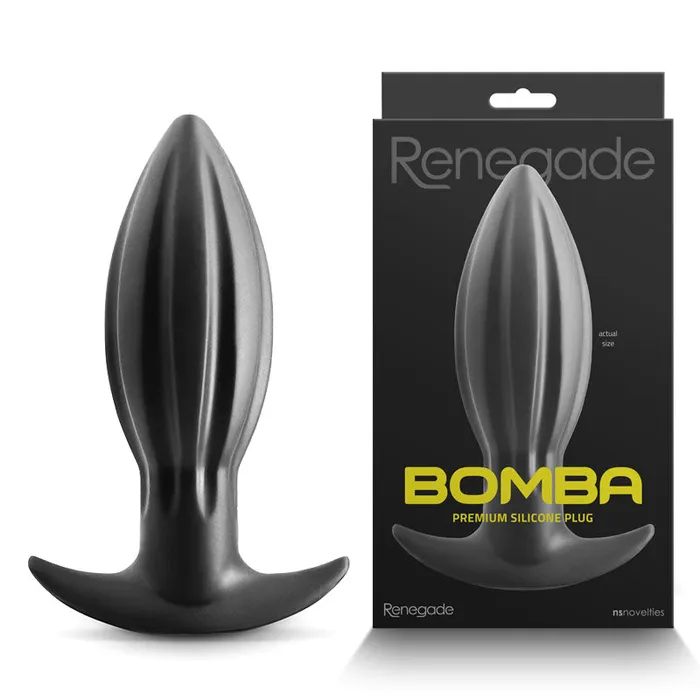 Anal NS Novelties Renegade Bomba Black Large Black 187 cm Large Butt Plug