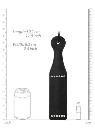 Anal Shots Toys Ouch Diamond Studded Paddle Black Anal Shots Toys Ouch Diamond Studded Paddle Black