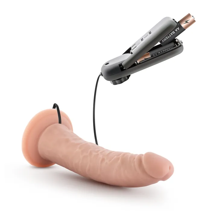 Dr Skin Dr Skin Dr Dave 7in Vibrating Cock with Suction Cup Vanilla Female Sex Toys