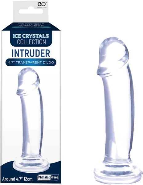 Ice Crystals Collection Intruder 47 Transparent Dildo Clear Excellent Power Dildos
