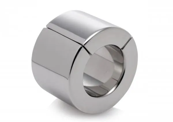 Master Series Male Sex Toys Magnetic Stainless Steel Ball Stretcher 40mm