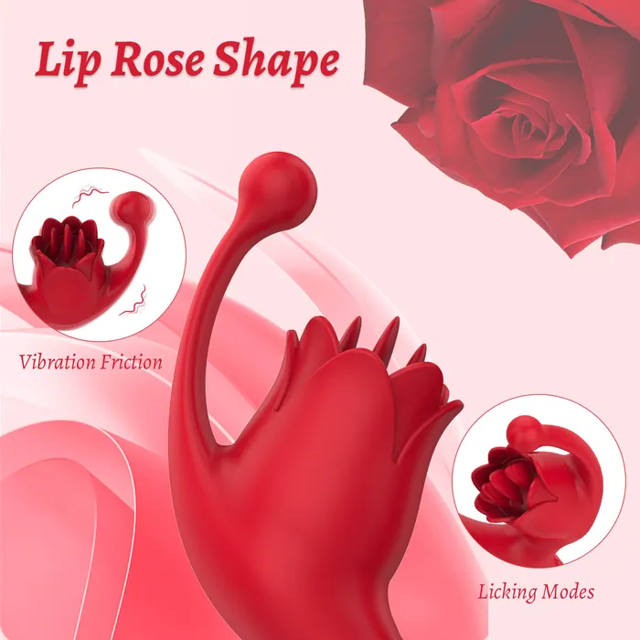 Multifunctional Vibrating Rose Toy Dildo OOTYEMO Vibrators