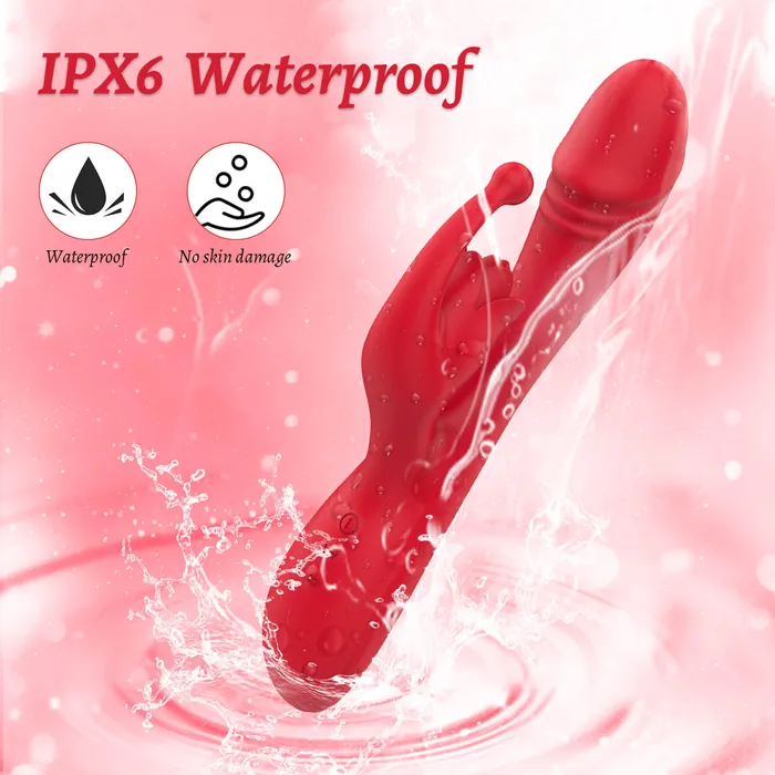 Multifunctional Vibrating Rose Toy Dildo OOTYEMO Vibrators