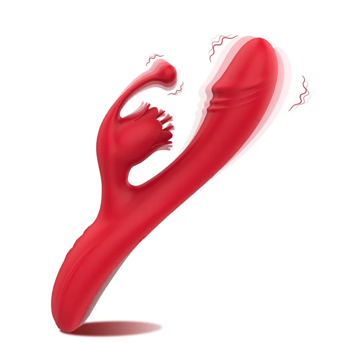 Multifunctional Vibrating Rose Toy Dildo OOTYEMO Vibrators
