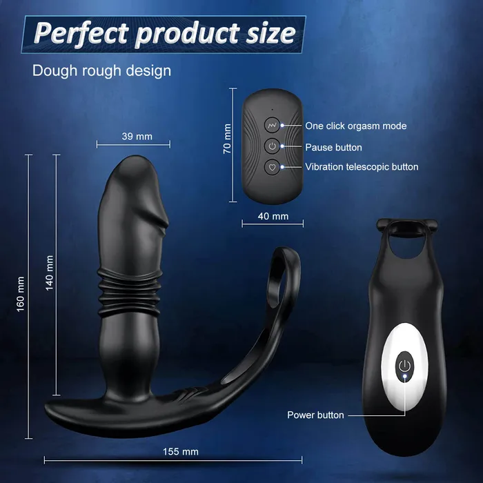 OOTYEMO Female Sex Toys Male Backyard Remote Control Vibrator