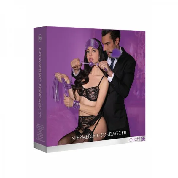 Shots Couples Ouch Intermediate Bondage Kit Purple