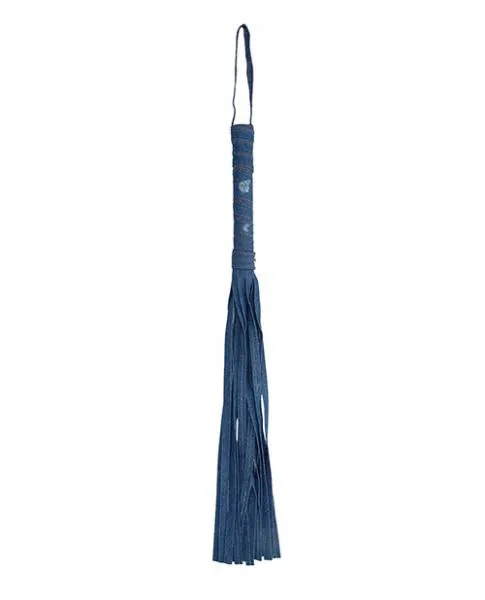 Shots Vibrators Denim Flogger Blue