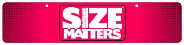 Size Matters Male Sex Toys Size Matters Display Sign