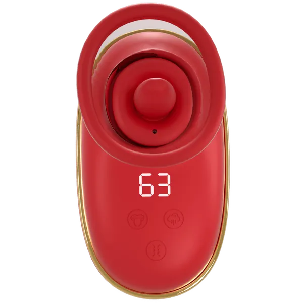 Vibrators Amovibe Sucking Licking Stimulator Vortex Red