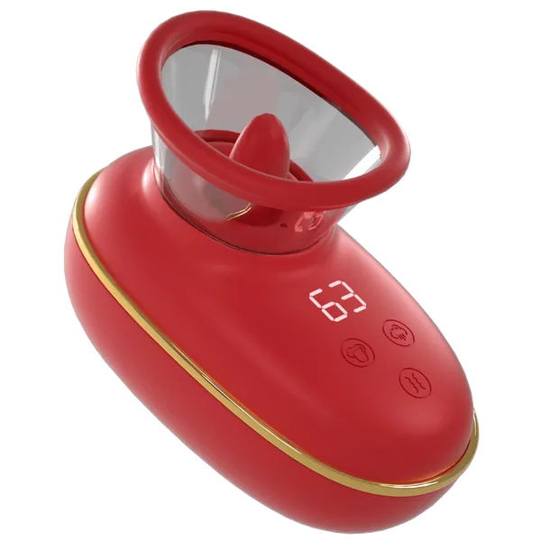 Vibrators Amovibe Sucking Licking Stimulator Vortex Red