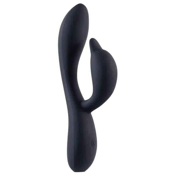 Vibrators Excellent Power Deep Romance Dual Motor Silicone Vibrator Black