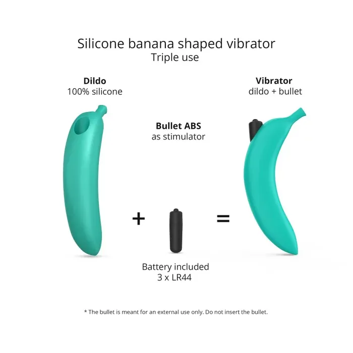Love To Love Vibrators Love To Love Oh Oui Banana Vibrator Blue Lagoon