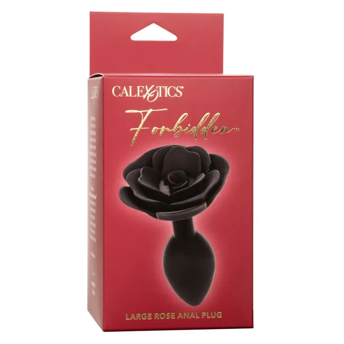 California Exotic Novelties Anal Silicone butt plug rose Calexotics Forbidden black