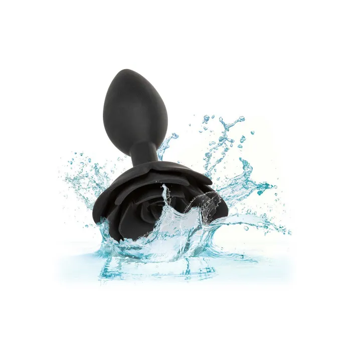 California Exotic Novelties Anal Silicone butt plug rose Calexotics Forbidden black