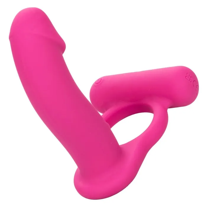 California Exotic Novelties Male Sex Toys Double Diver Rechargeable Silicone Vibrating Cock Ring with Anal Dildo