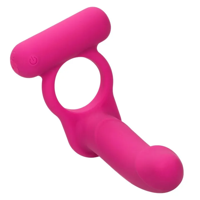 California Exotic Novelties Male Sex Toys Double Diver Rechargeable Silicone Vibrating Cock Ring with Anal Dildo
