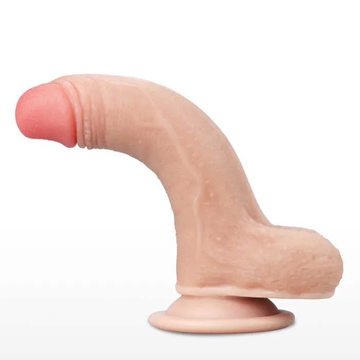 Dildos Love Toy Flexible Realistic Double Layer Cyber Skin Slidingskin Dong 7