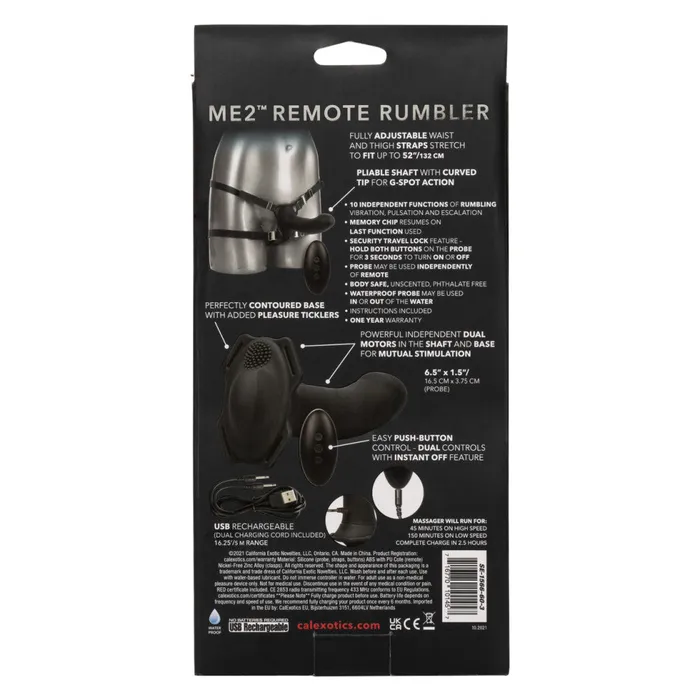 Female Sex Toys California Exotic Novelties Her Royal Harness Me2 Strapon with Remote Vibrating Dildo
