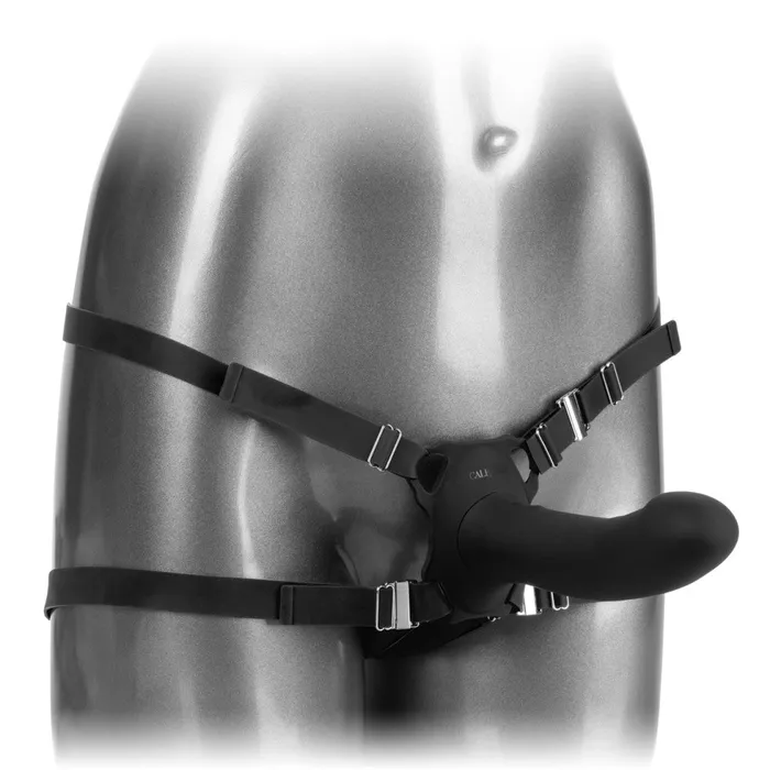 Female Sex Toys California Exotic Novelties Her Royal Harness Me2 Strapon with Remote Vibrating Dildo