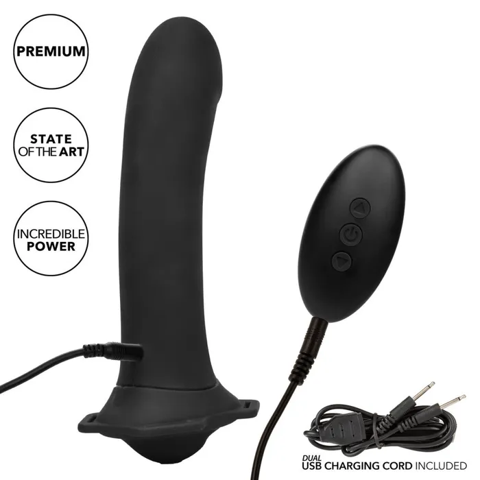 Female Sex Toys California Exotic Novelties Her Royal Harness Me2 Strapon with Remote Vibrating Dildo