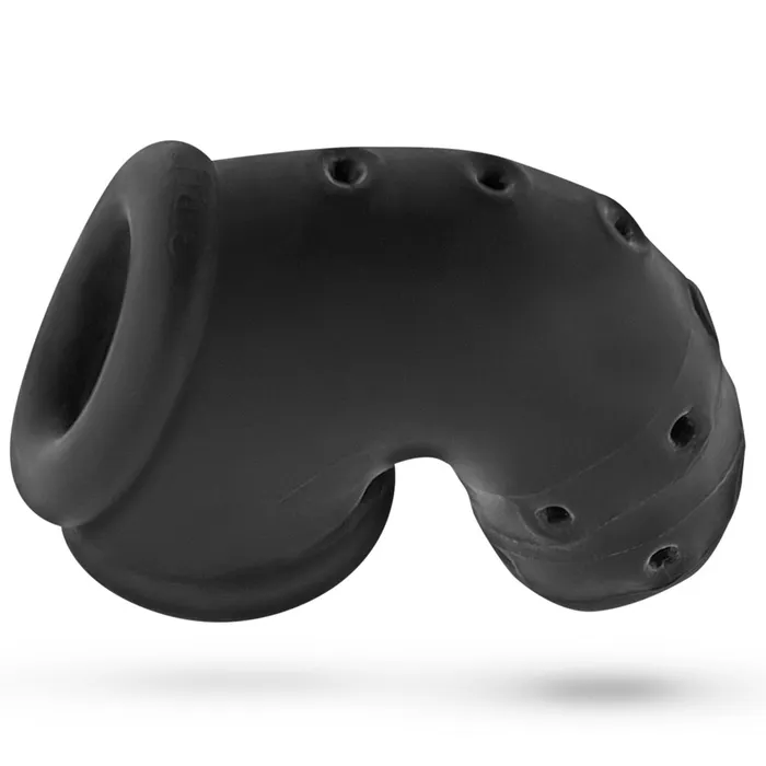 OXBALLS AIRLOCK airlite vented chastity BLACK ICE Anal