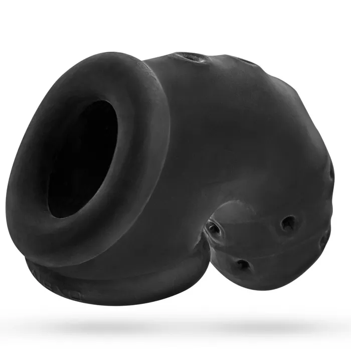 OXBALLS AIRLOCK airlite vented chastity BLACK ICE Anal