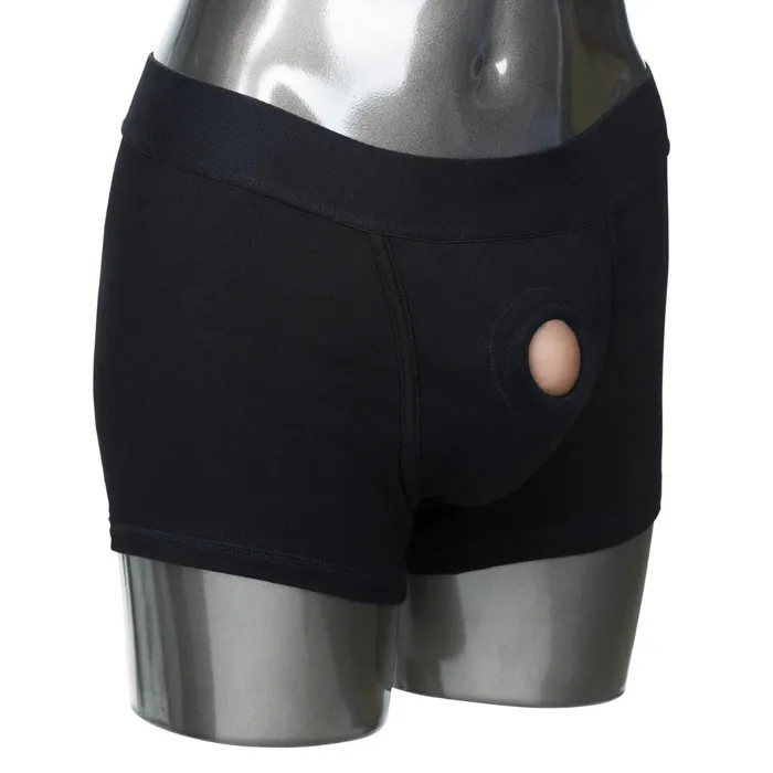 Packer Gear Black Boxer Harness LXL California Exotic Anal