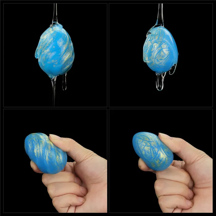 Set of 2 Oceans Tones Soft Silicone Vaginal Eggs Love Toy Male Sex Toys