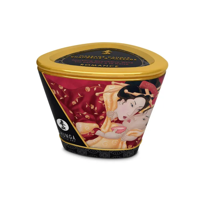Shunga Couples Strawberry Champagne Shunga Romance massage candle