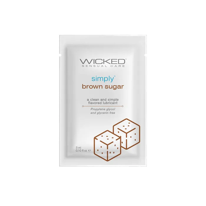 Simply Aqua Brown Sugar Sachet 1oz Wicked Vibrators