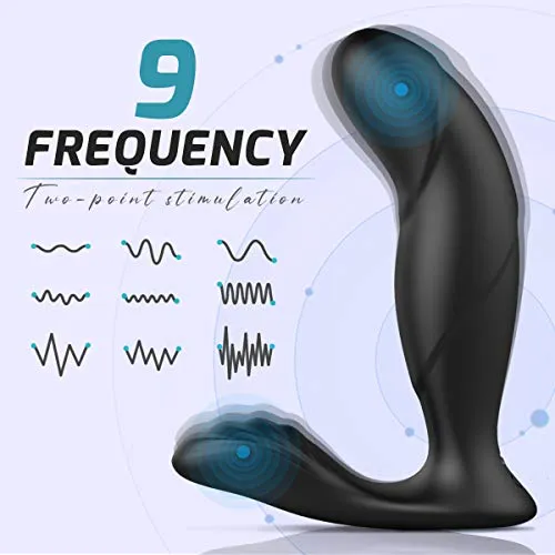 9 Mode Waterproof Vibrating Silicone Prostate Massager with Dual Motors PHANXY Female Sex Toys 9 Mode Waterproof Vibrating Silicone Prostate Massager with Dual Motors PHANXY Female Sex Toys