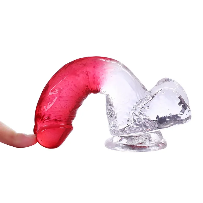 DY DY 709 Crystal Realistic Dildo Red Female Sex Toys