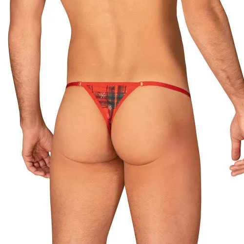 Male Sex Toys Obsessive Mr Merrilo Festive Thong with Bow Tie OS Male Sex Toys Obsessive Mr Merrilo Festive Thong with Bow Tie OS