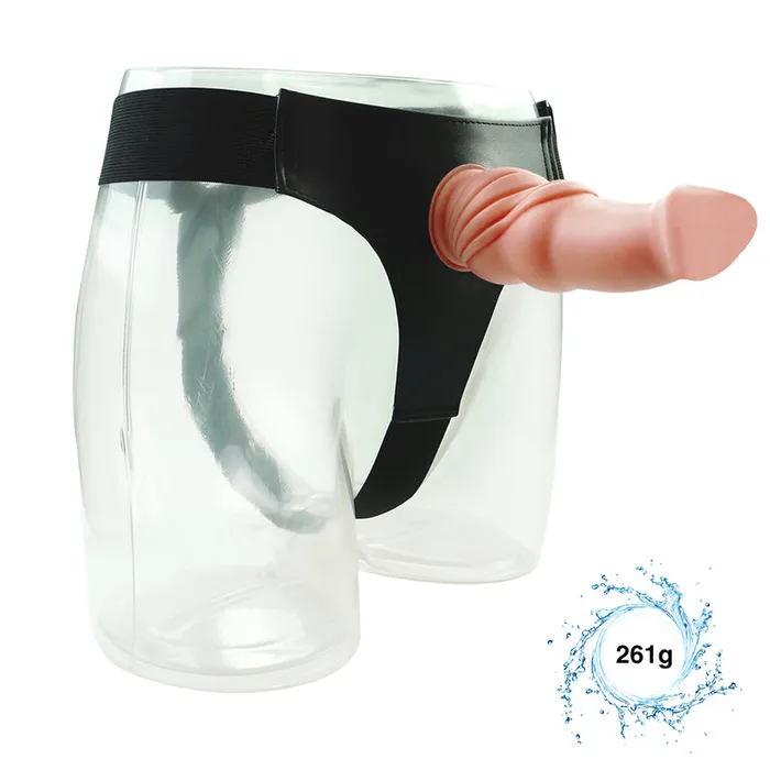 MD Bulleter 17cm Realistic Strap On Dildo Harness Nude MD Female Sex Toys