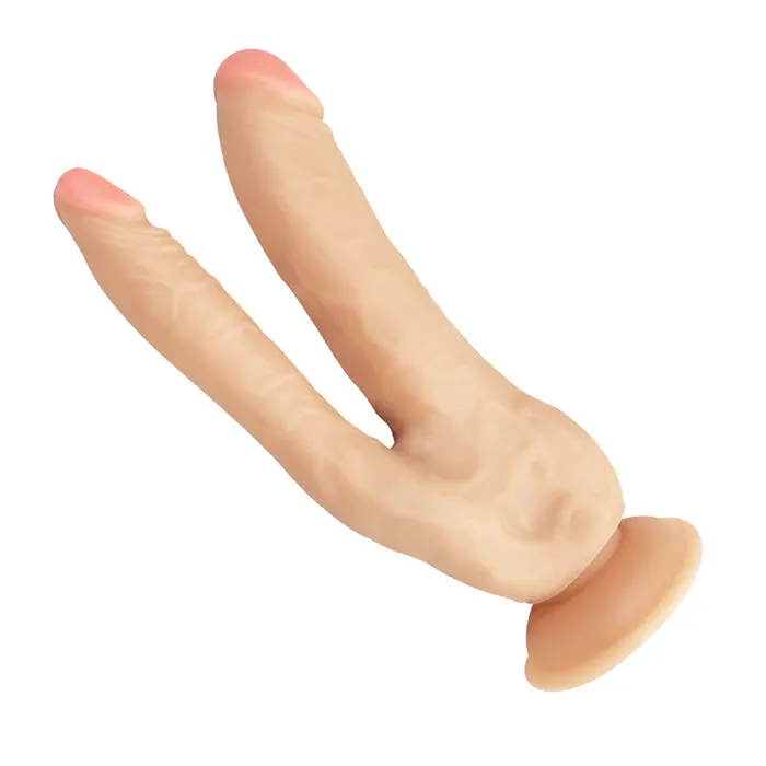 MD Female Sex Toys MD Won Realistic Double Penetration Dildo with Suction Cup