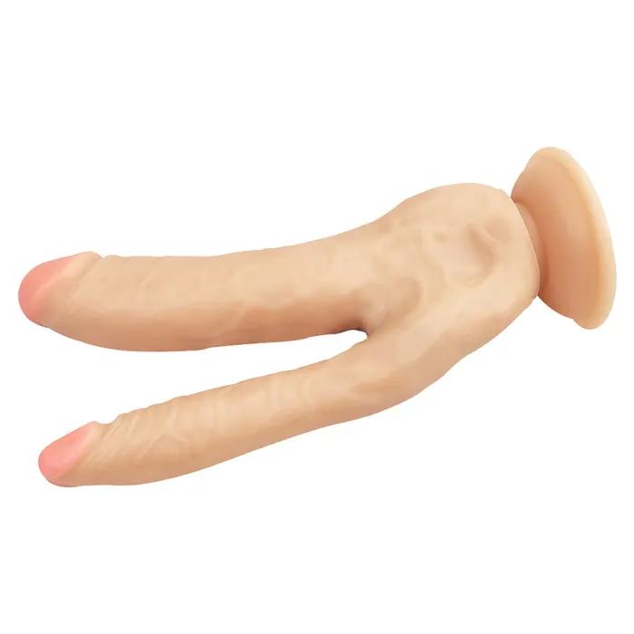MD Female Sex Toys MD Won Realistic Double Penetration Dildo with Suction Cup