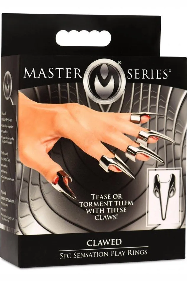 Sex On the Go Couples Clawed 5pc Sensation Play Rings