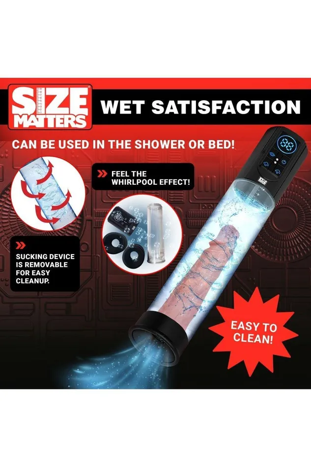 Sex On the Go Male Sex Toys Sucking Penis Pump with Digital Display
