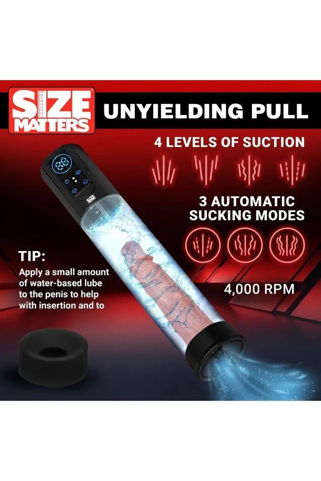 Sex On the Go Male Sex Toys Sucking Penis Pump with Digital Display