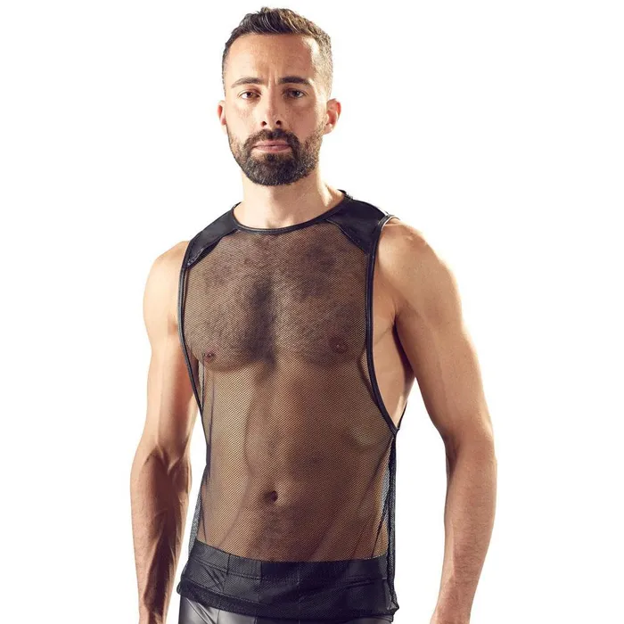 Svenjoyment Mens Black Net Shirt Svenjoyment Anal