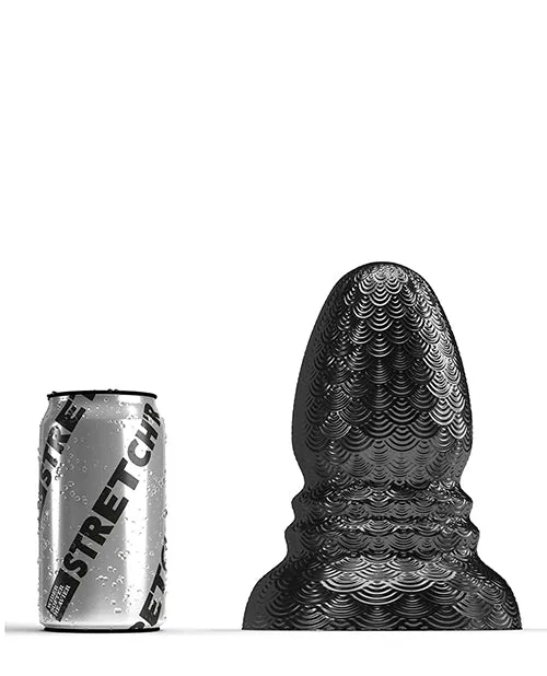 665 INC 665 Stretchr Ripple Butt Plug Black Metallic Anal