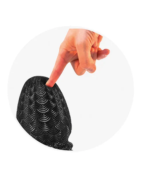 665 INC 665 Stretchr Ripple Butt Plug Black Metallic Anal