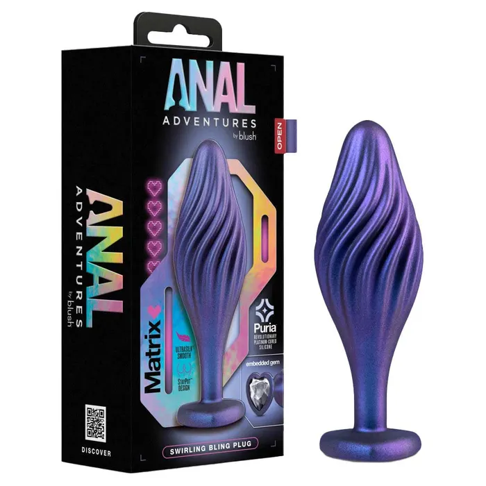 Anal Adventures Matrix Swirling Bling 45 Anal Plug iloveexcitement Anal