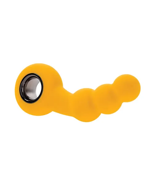 Anal Evolved Novelties INC Gender X Bumble Angled Plug Yellow Anal Evolved Novelties INC Gender X Bumble Angled Plug Yellow