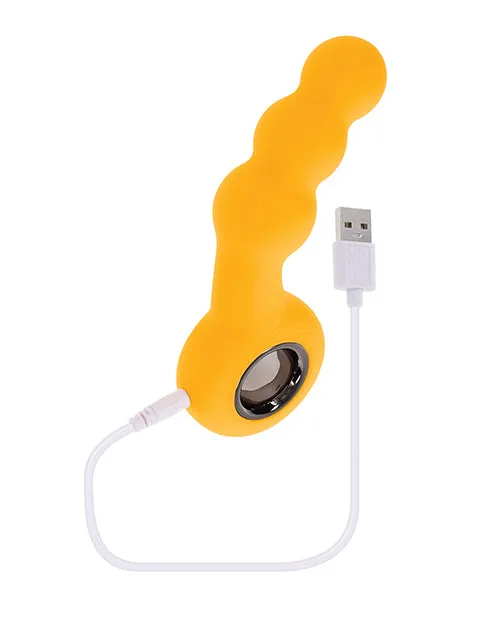 Anal Evolved Novelties INC Gender X Bumble Angled Plug Yellow Anal Evolved Novelties INC Gender X Bumble Angled Plug Yellow