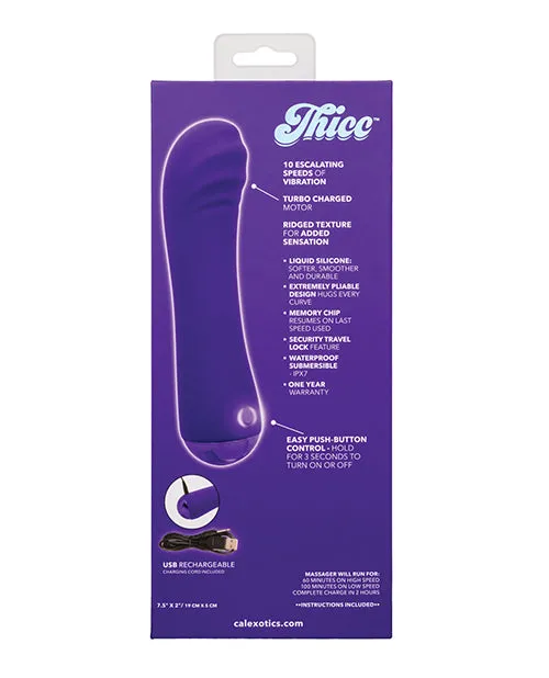 California Exotic Novelties Vibrators Thicc Chubby Buddy Purple