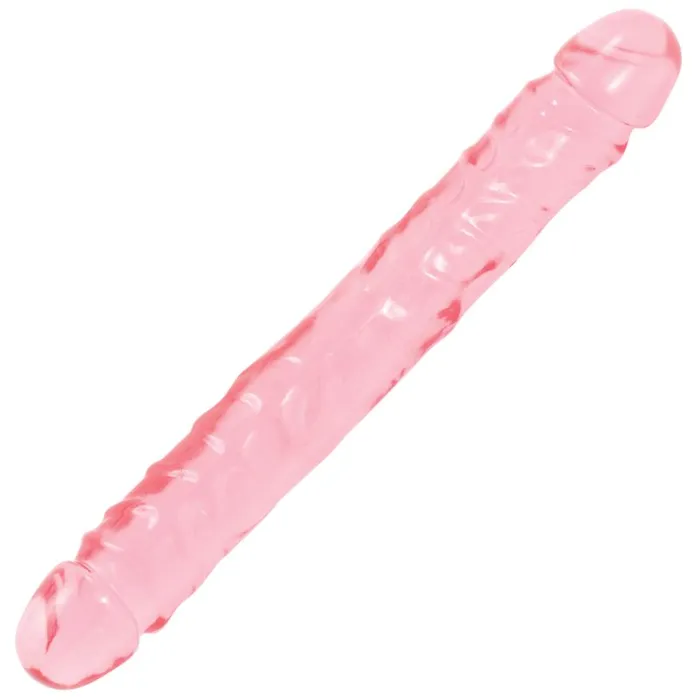 Crystal Jellies Dildos Doc Johnson 1230cm Jr Double Dong Pink