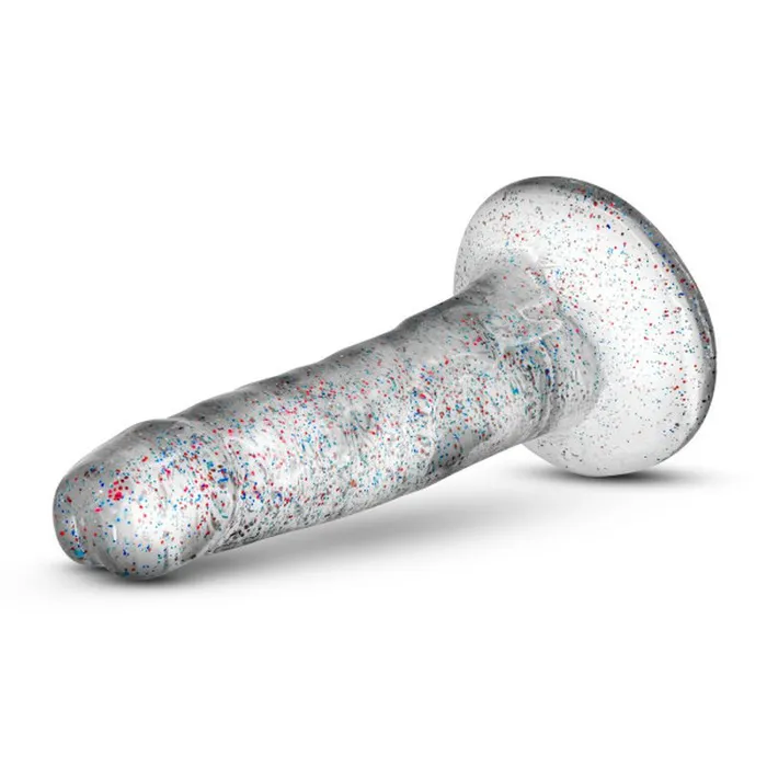 Dildos Naturally Yours Naturally Yours Glitter Dong 55in14cm Clear