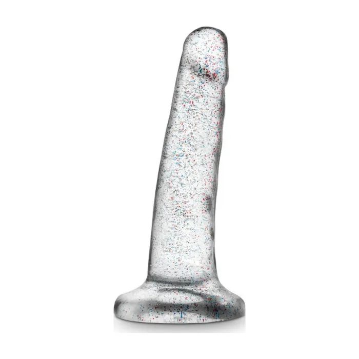 Dildos Naturally Yours Naturally Yours Glitter Dong 55in14cm Clear